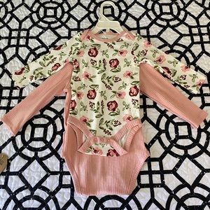 NWT Chickpea Set of Two Long sleeve Bodysuits